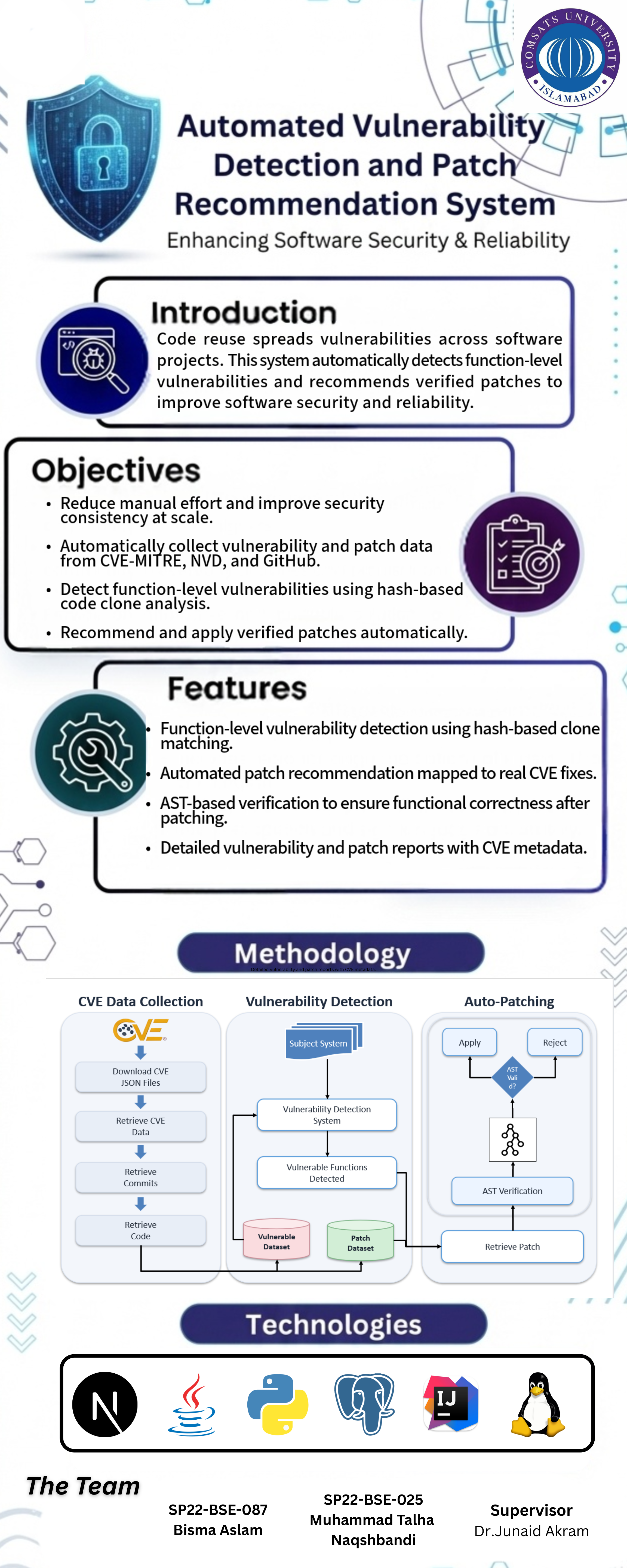 Vulnerability patch recommendation poster