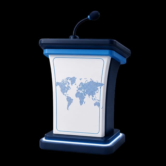 International Events & Keynotes 3D Illustration